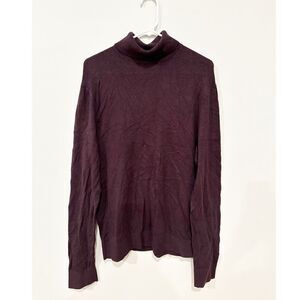 Abercrombie and fitch soft a&f cotton cashmere sweater purple